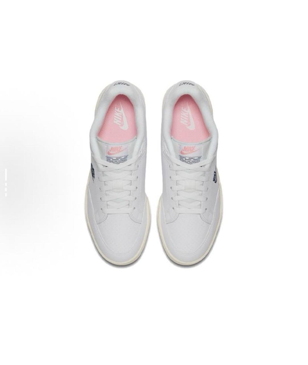 NIKE Белые кожаные кроссовки, фото 4