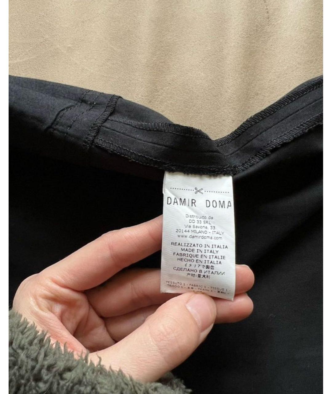 DAMIR DOMA Черные хлопковые классические брюки, фото 8