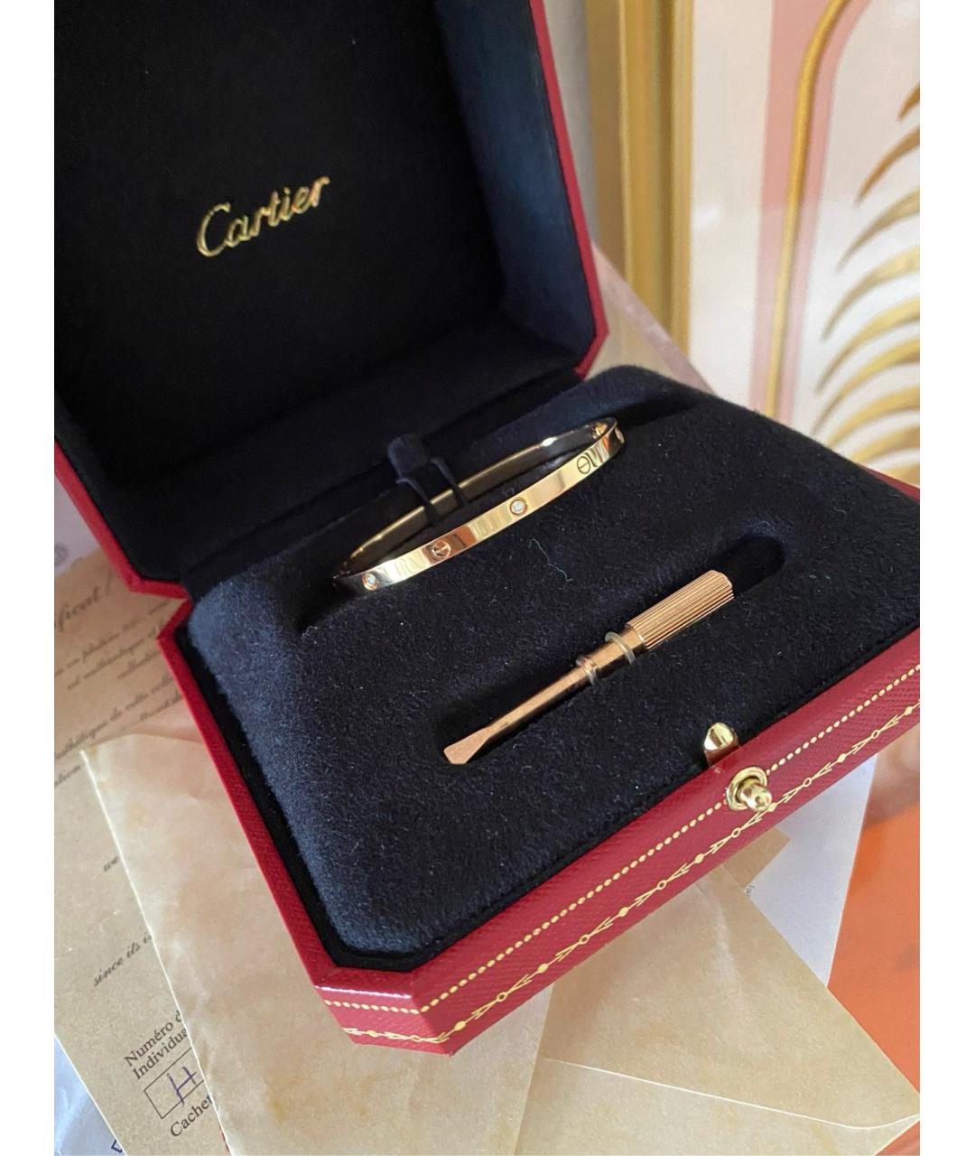CARTIER Золотой браслет из розового золота, фото 3