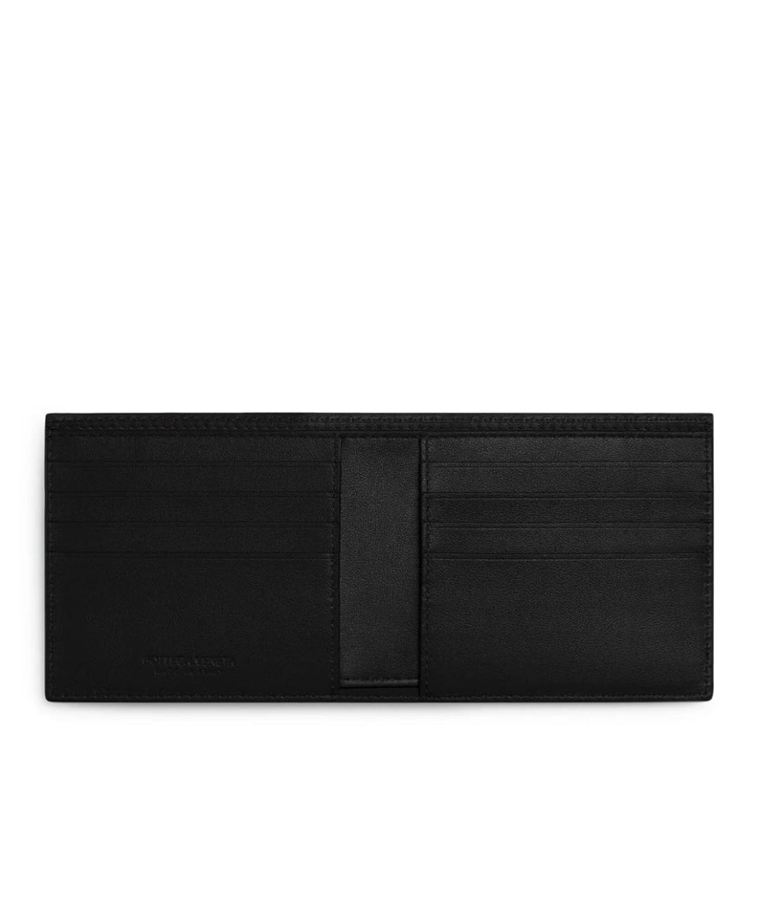 BOTTEGA VENETA Черный кожаный кошелек, фото 3