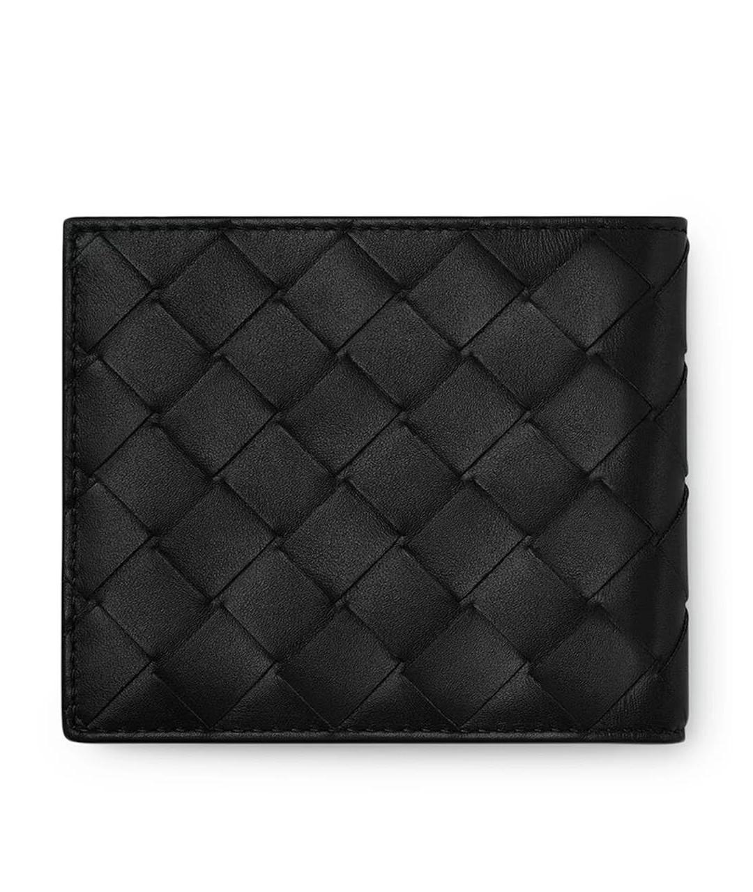 BOTTEGA VENETA Черный кожаный кошелек, фото 2