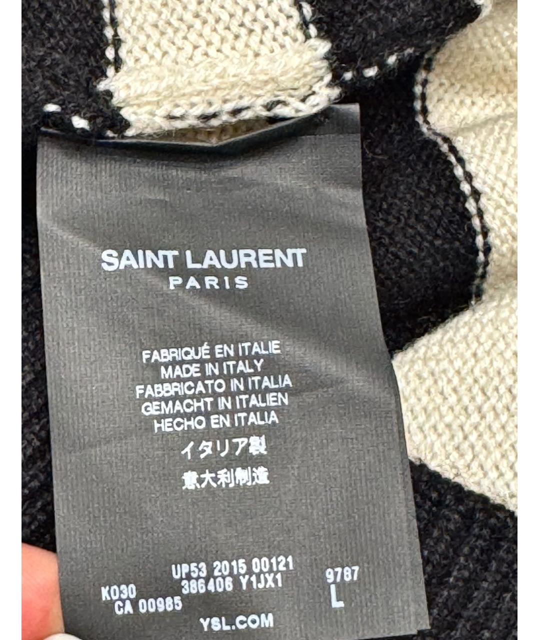 SAINT LAURENT Белый кашемировый джемпер / свитер, фото 6