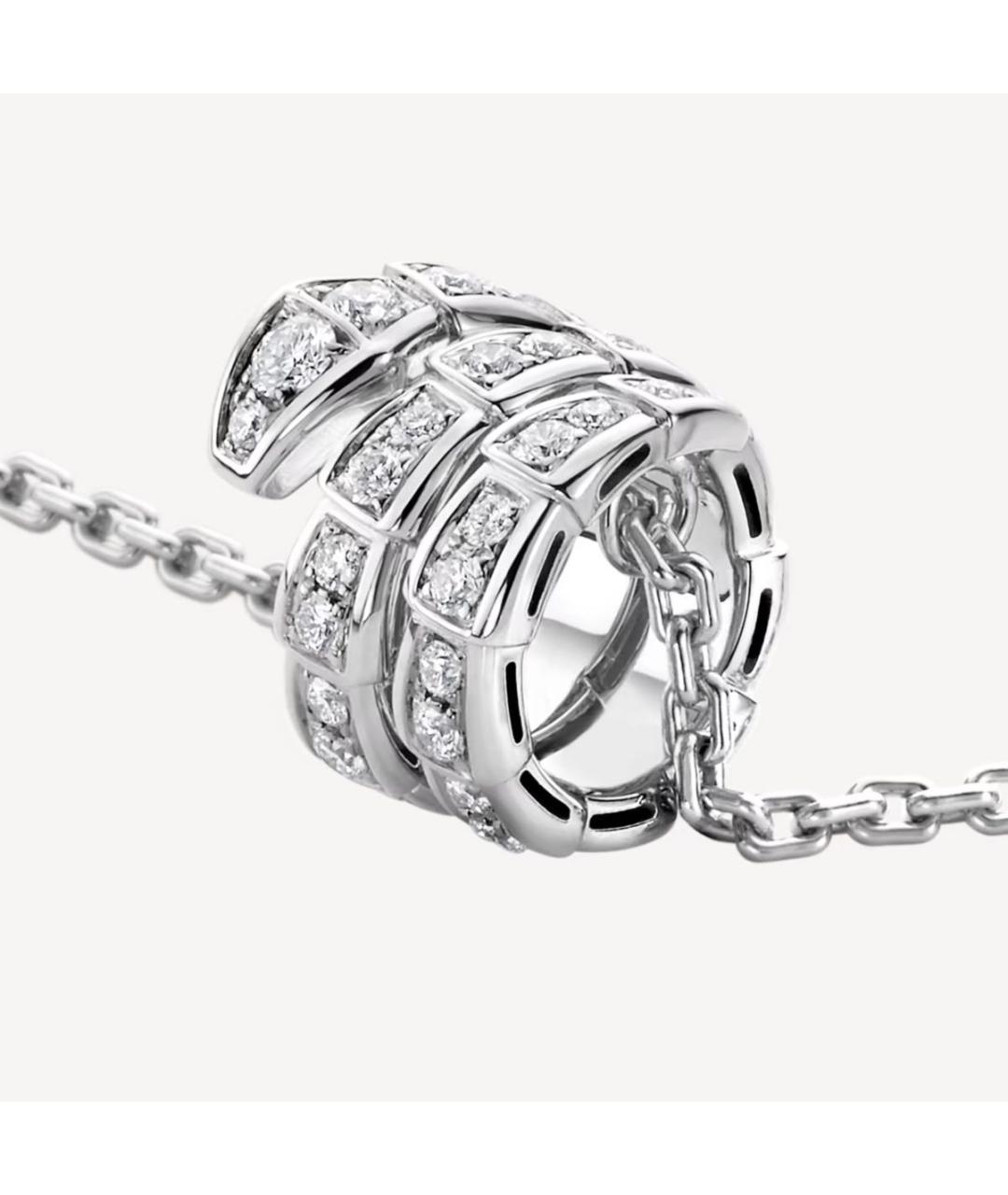 BVLGARI Белая подвеска из белого золота, фото 2