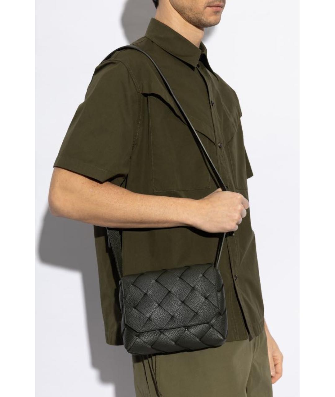 BOTTEGA VENETA Зеленая кожаная сумка на плечо, фото 7