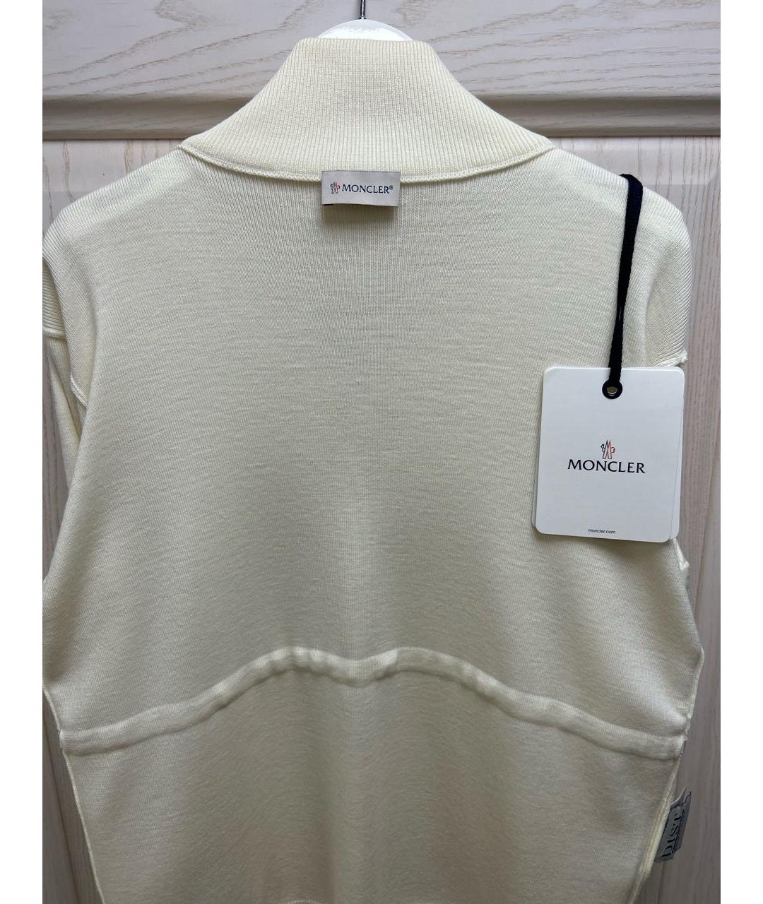 MONCLER Белая полиамидовая куртка, фото 3