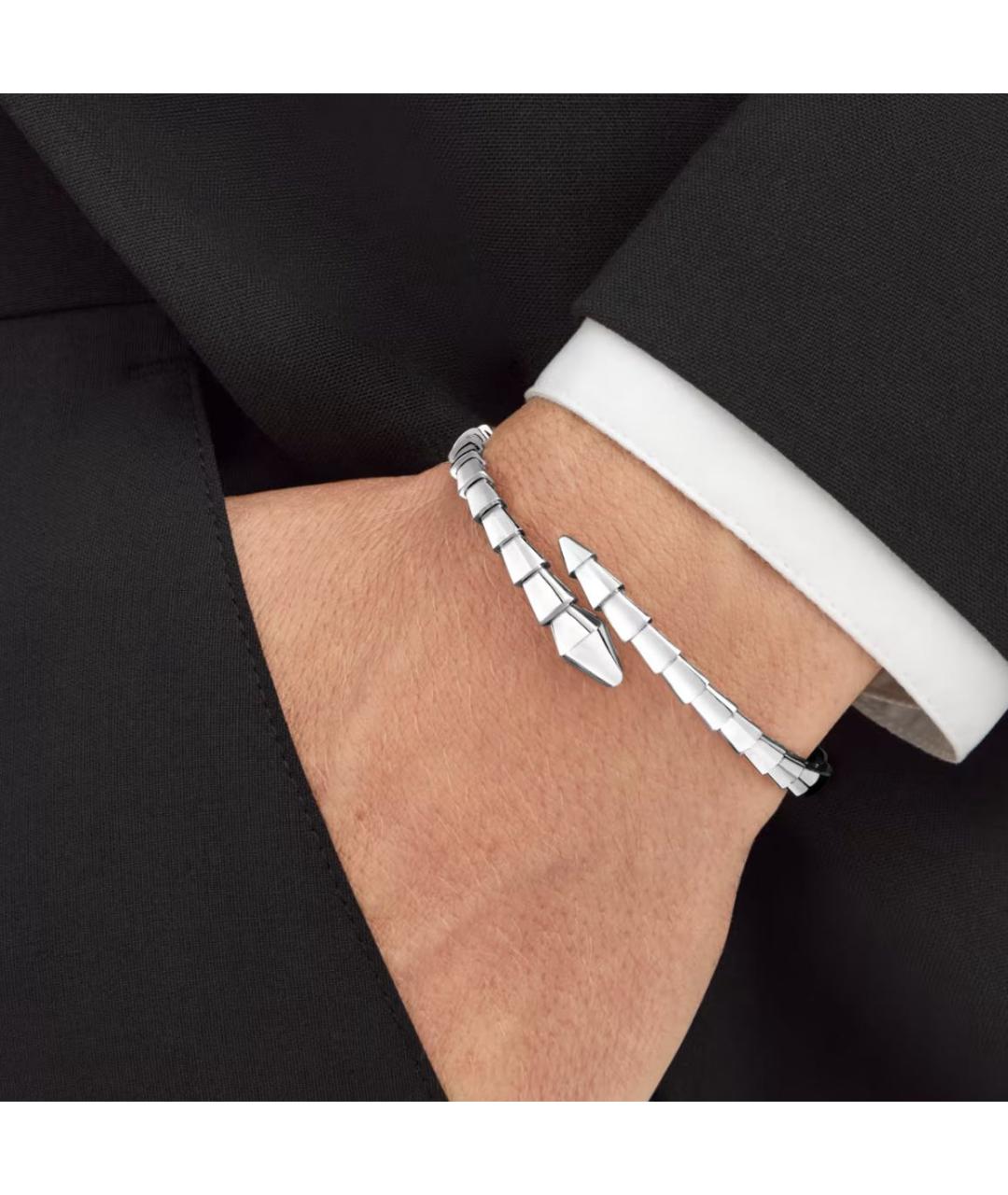 BVLGARI Белый браслет из белого золота, фото 3