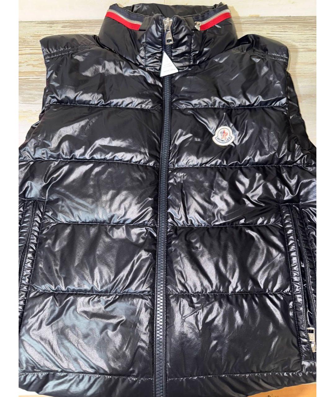 MONCLER Черный жилет, фото 8