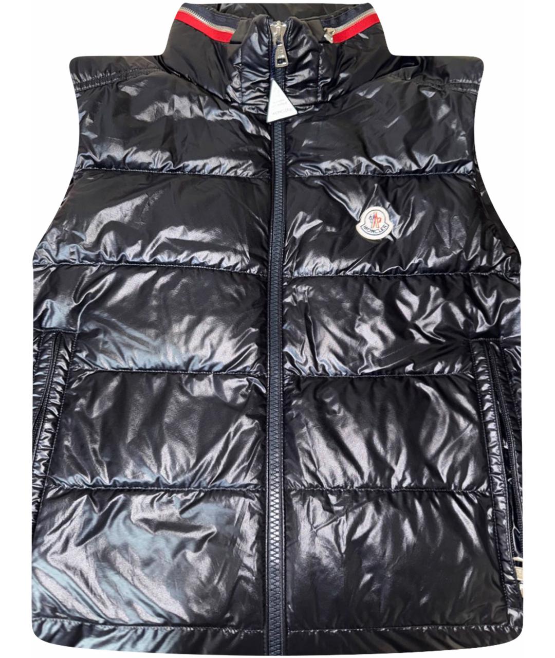 MONCLER Черный жилет, фото 1