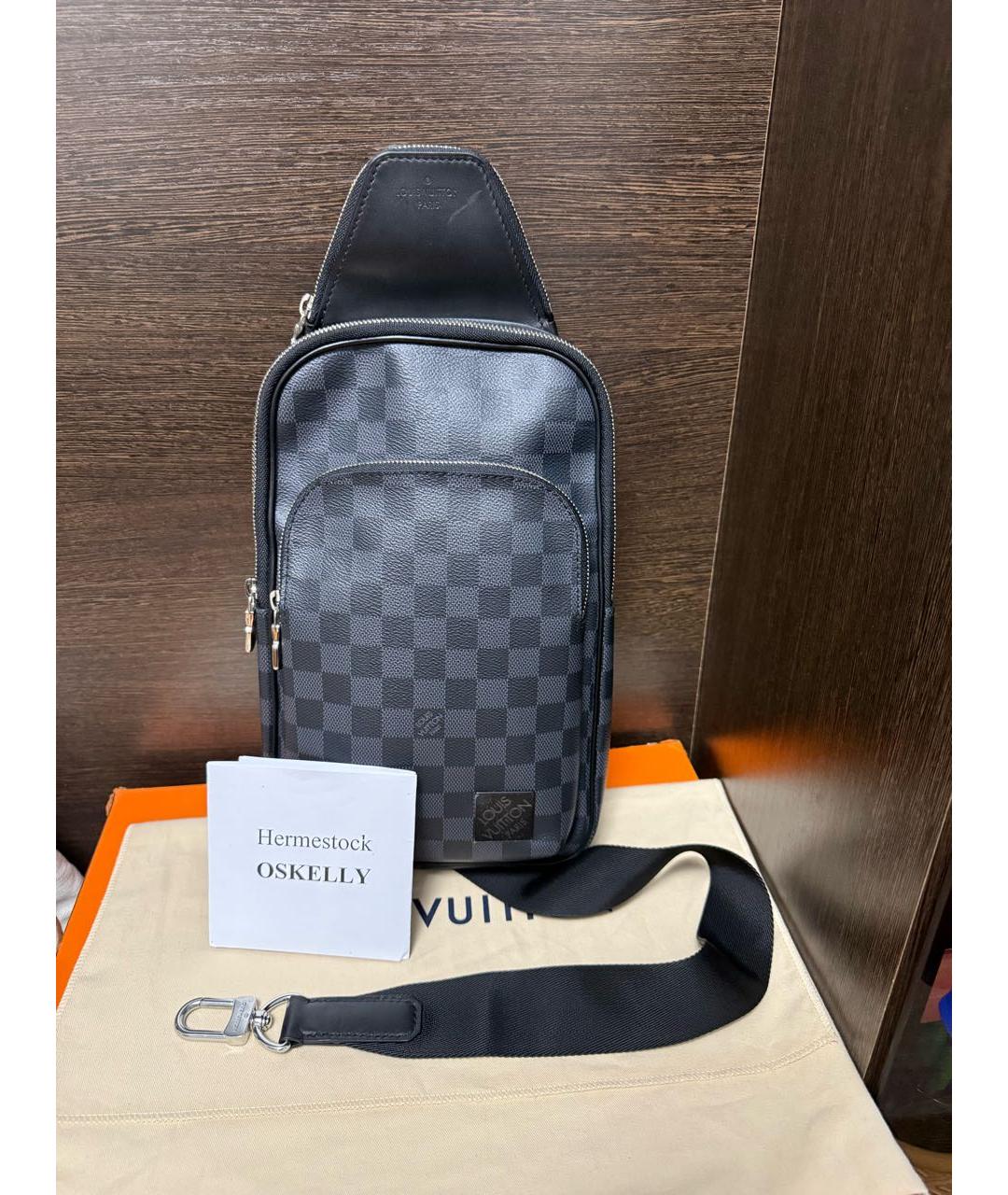 LOUIS VUITTON Черная сумка на плечо, фото 2