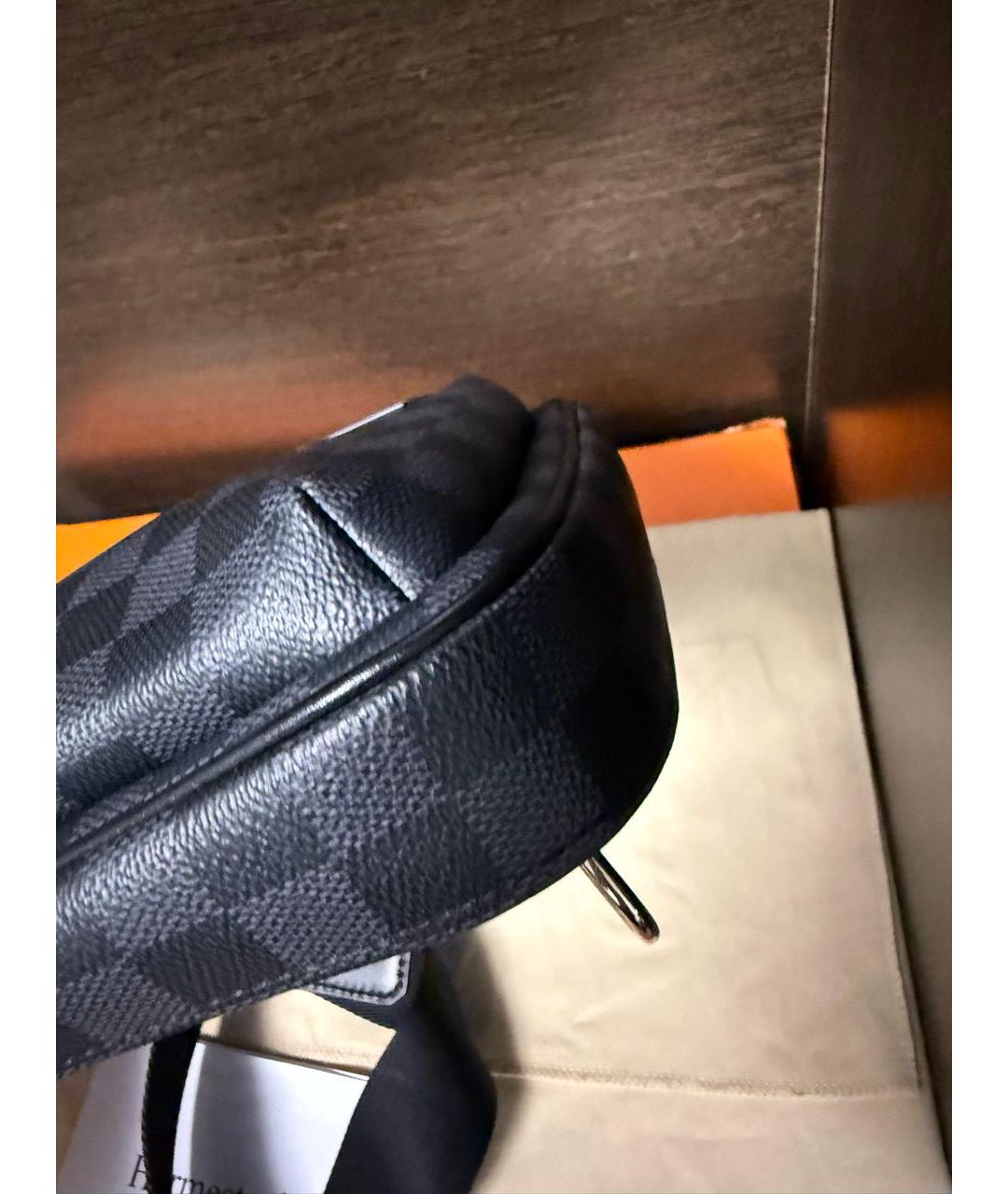 LOUIS VUITTON Черная сумка на плечо, фото 4
