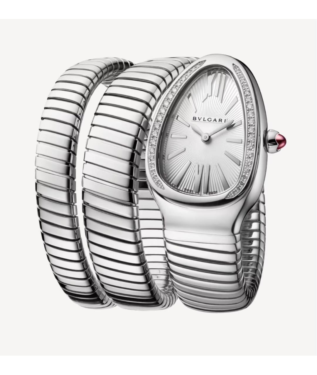 BVLGARI Белые часы из белого золота, фото 2