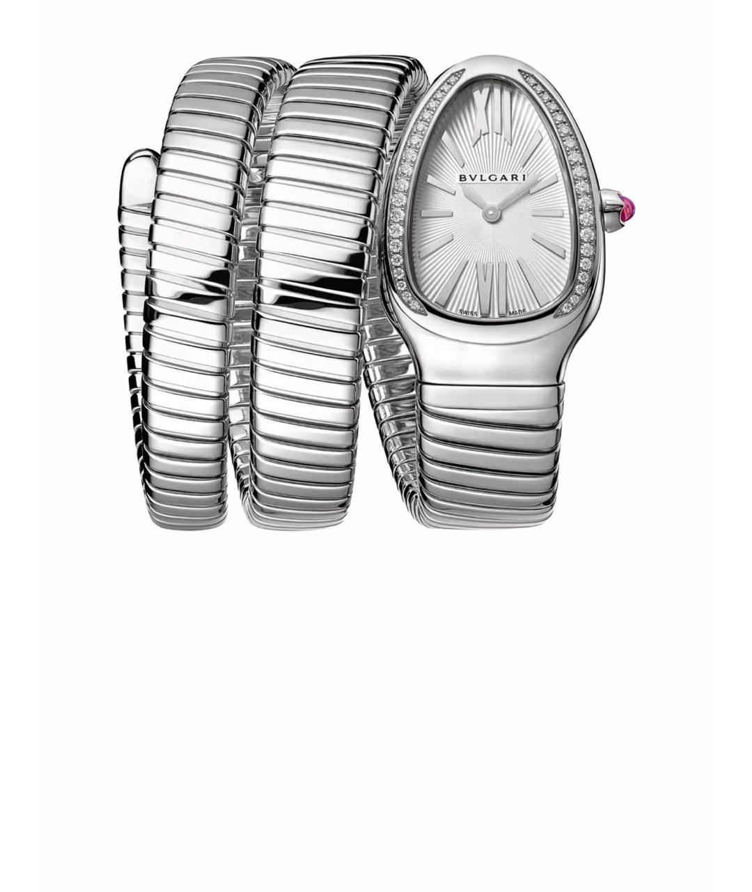 BVLGARI Белые часы из белого золота, фото 1