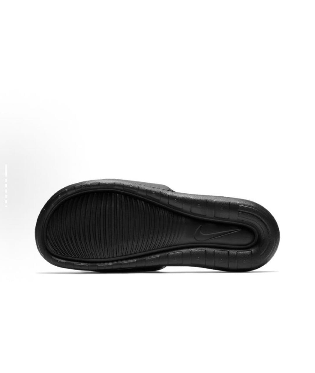 NIKE Черные резиновые шлепанцы, фото 4