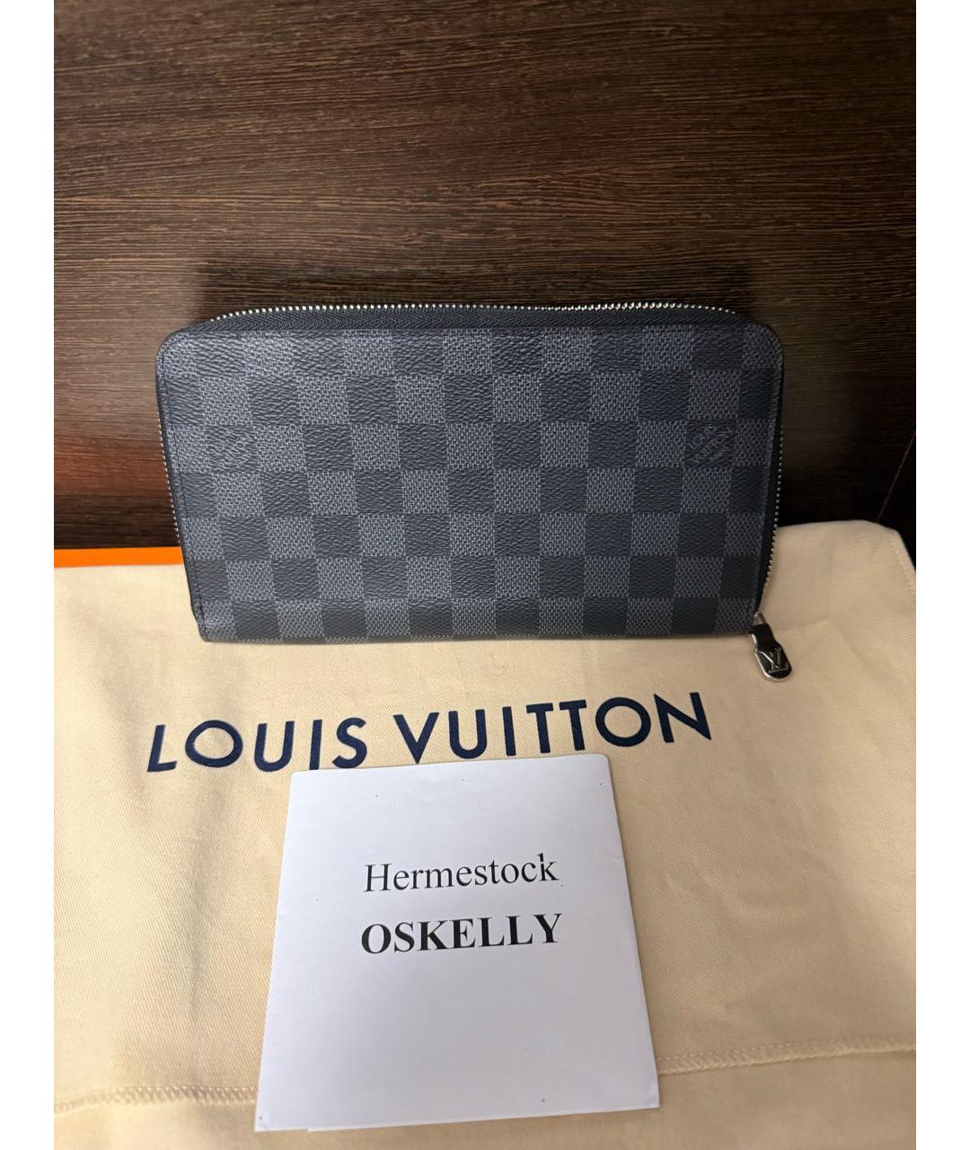 LOUIS VUITTON Черный кошелек, фото 2