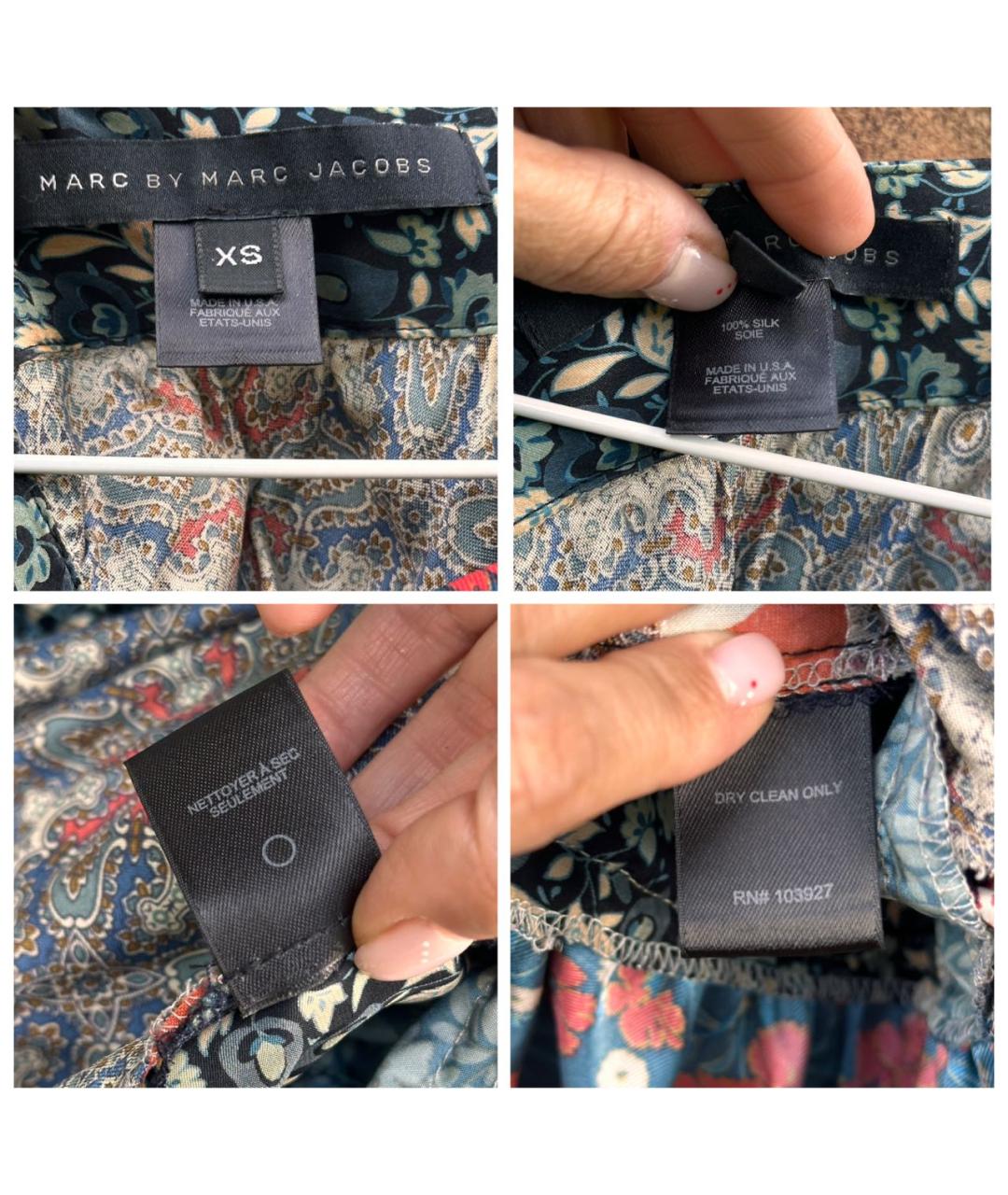 MARC BY MARC JACOBS Мульти шелковое повседневное платье, фото 5