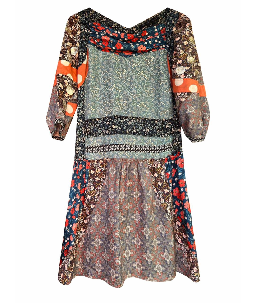 MARC BY MARC JACOBS Мульти шелковое повседневное платье, фото 1