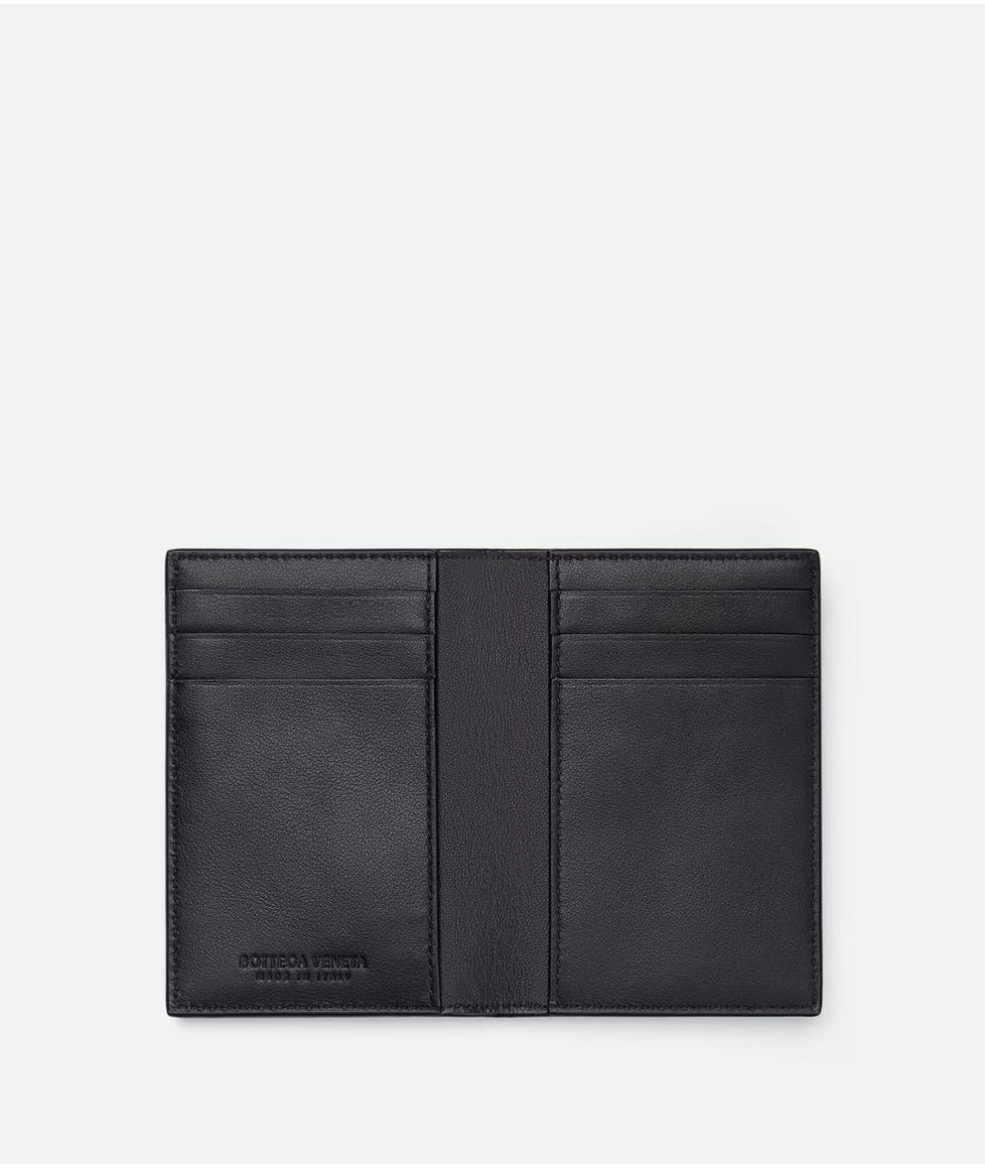 BOTTEGA VENETA Черный кожаный кардхолдер, фото 2
