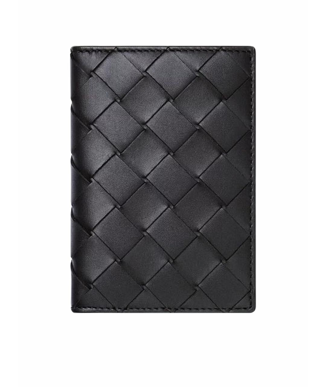 BOTTEGA VENETA Черный кожаный кардхолдер, фото 1