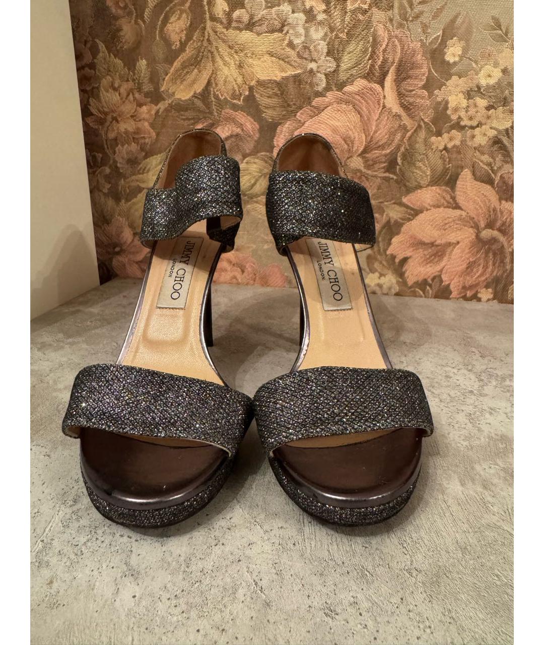JIMMY CHOO Серые босоножки, фото 2