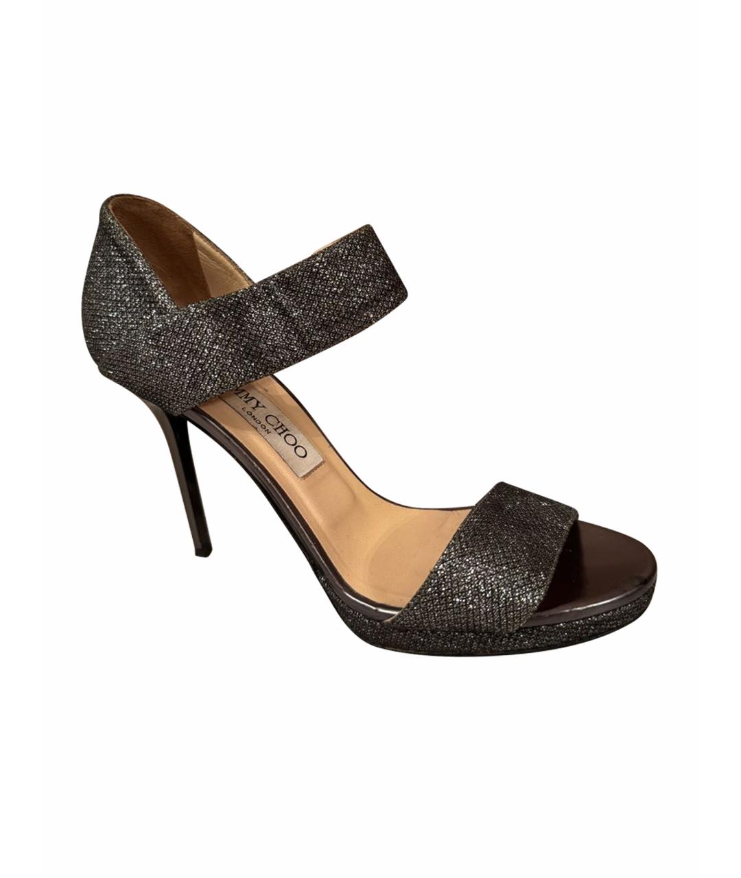JIMMY CHOO Серые босоножки, фото 1