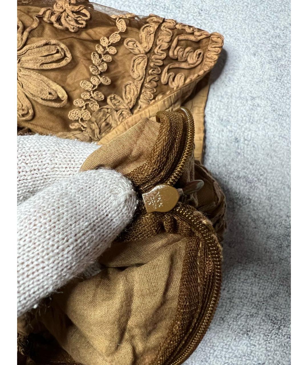 ERMANNO SCERVINO Коричневая хлопковая юбка миди, фото 6