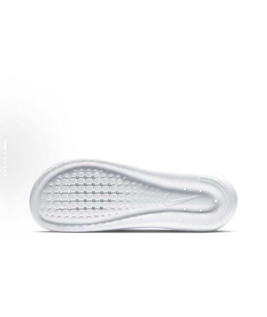 NIKE Белые резиновые шлепанцы, фото 3