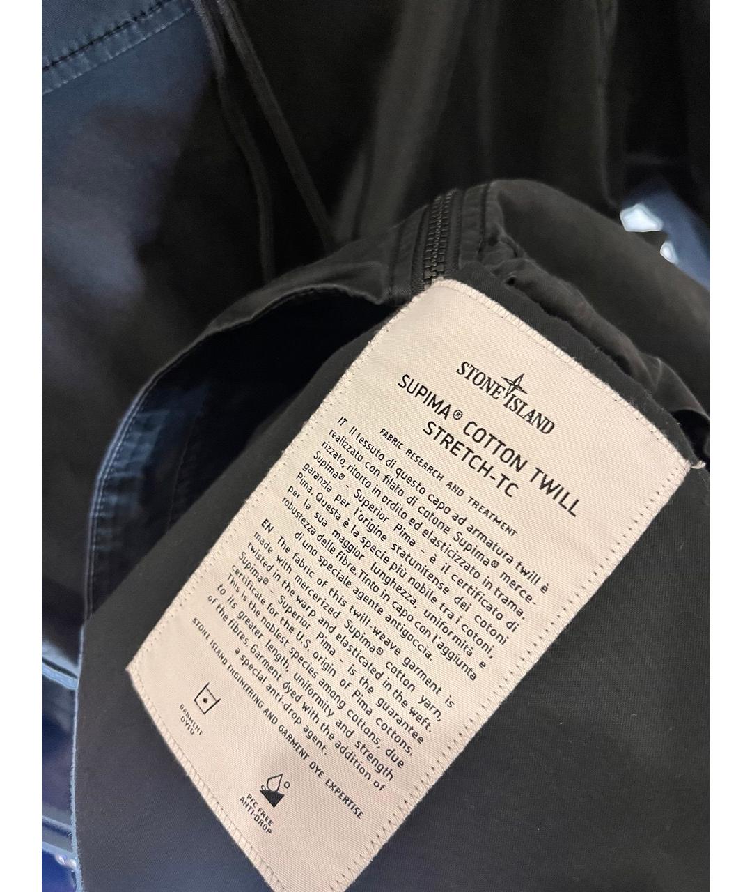 STONE ISLAND Черная куртка, фото 3