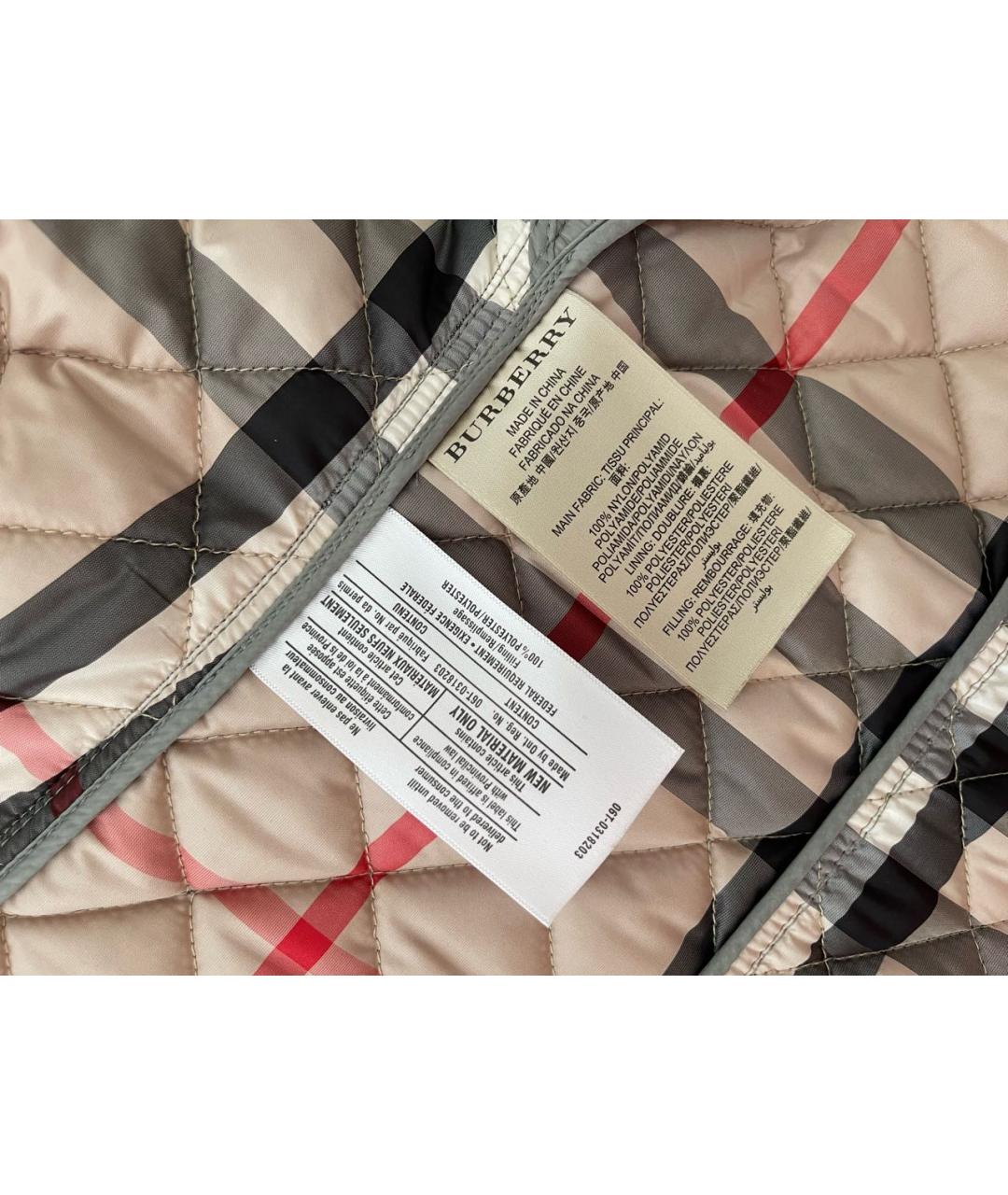 BURBERRY Серая куртка, фото 5