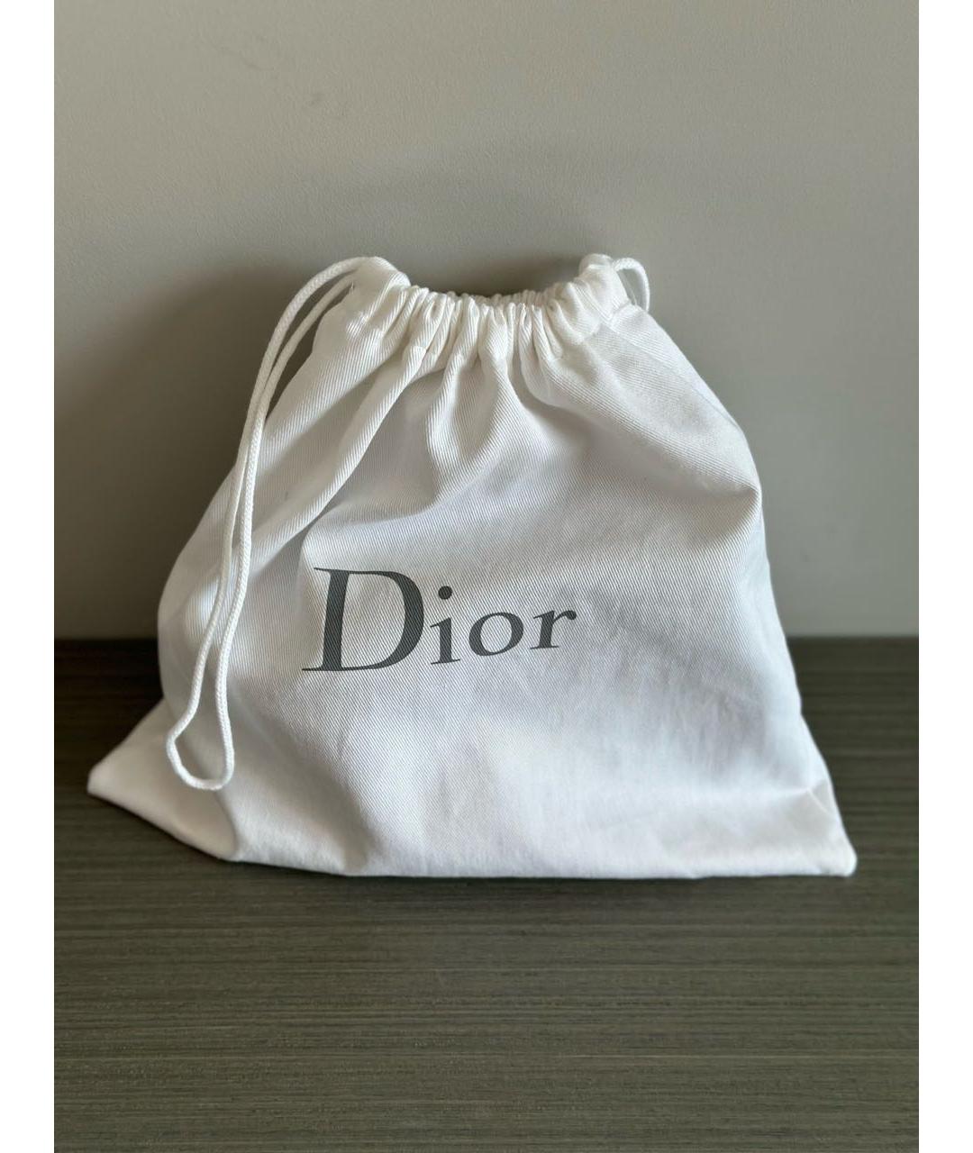 CHRISTIAN DIOR Черный кожаный ремень, фото 6
