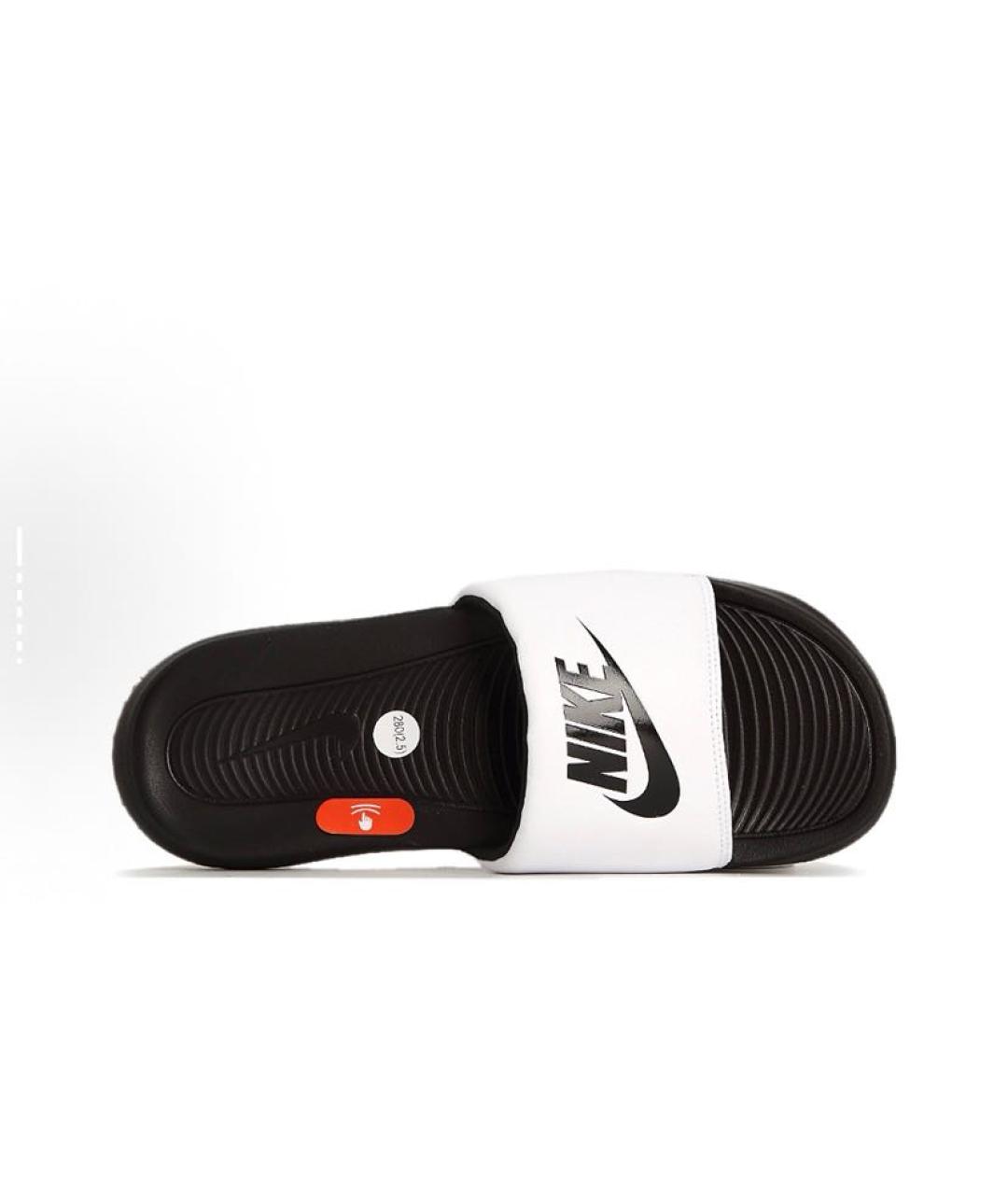 NIKE Черные резиновые шлепанцы, фото 4