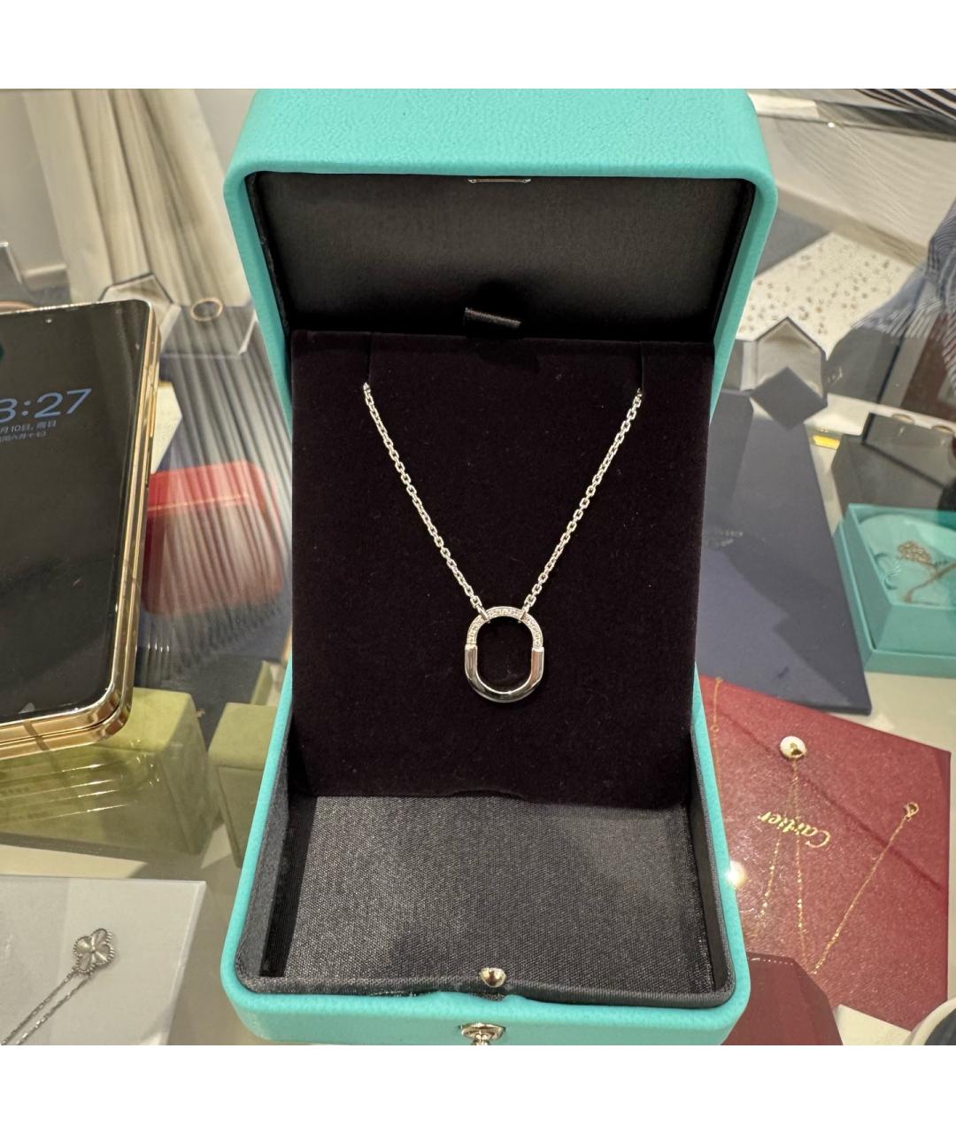 TIFFANY&CO Серебряное колье из белого золота, фото 2