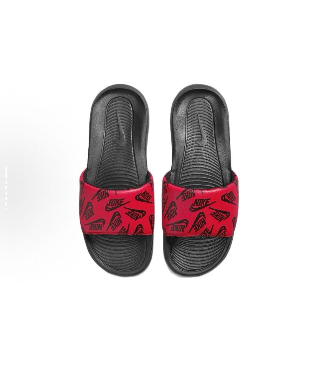 NIKE Красные резиновые шлепанцы, фото 3