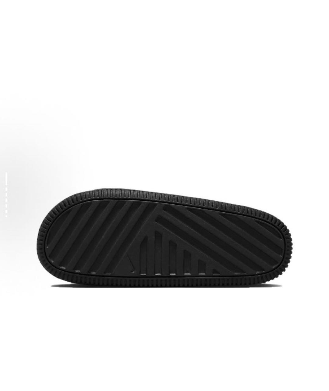NIKE Черные резиновые шлепанцы, фото 4