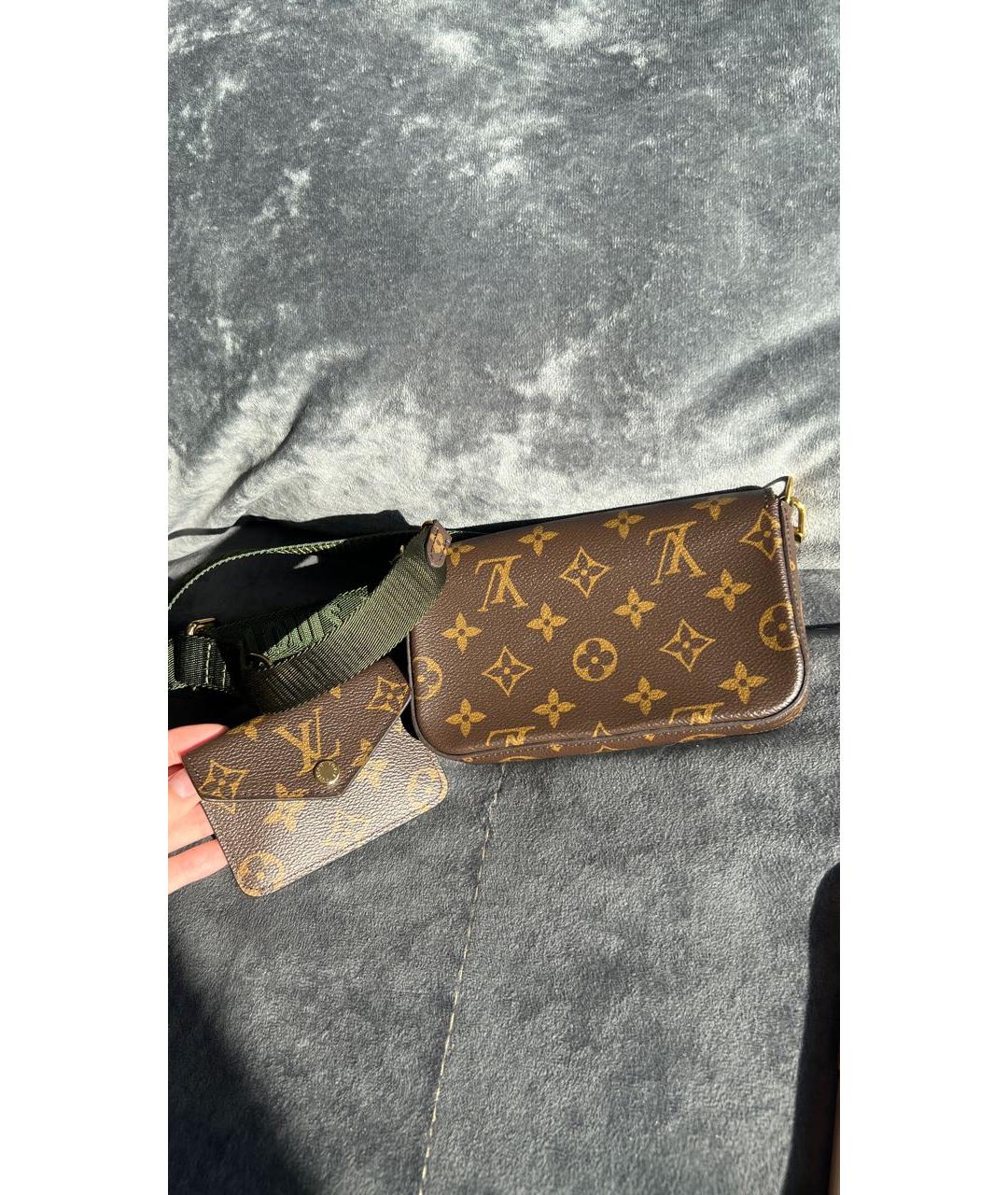 LOUIS VUITTON Коричневая сумка через плечо, фото 3