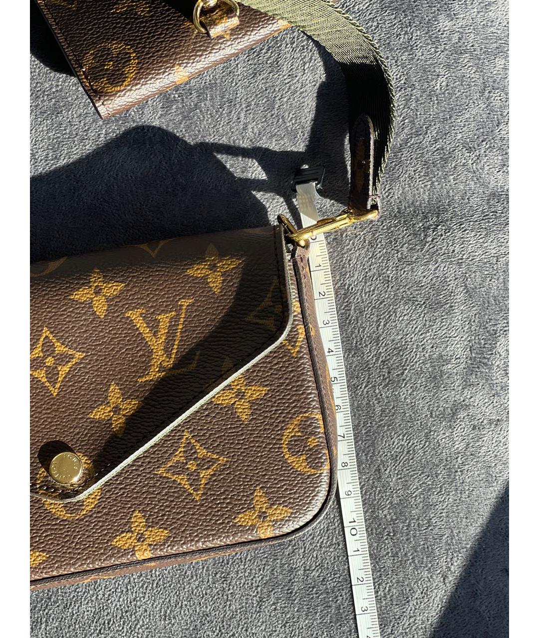 LOUIS VUITTON Коричневая сумка через плечо, фото 7