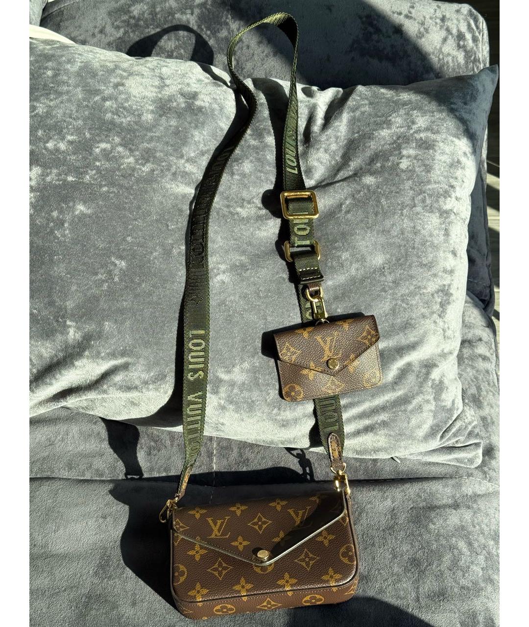 LOUIS VUITTON Коричневая сумка через плечо, фото 5