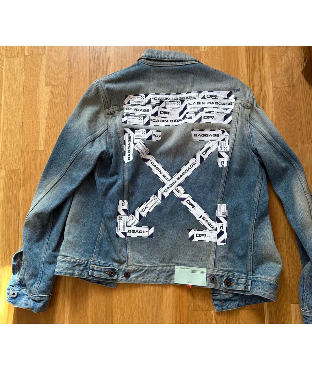 OFF-WHITE Синяя деним куртка, фото 2