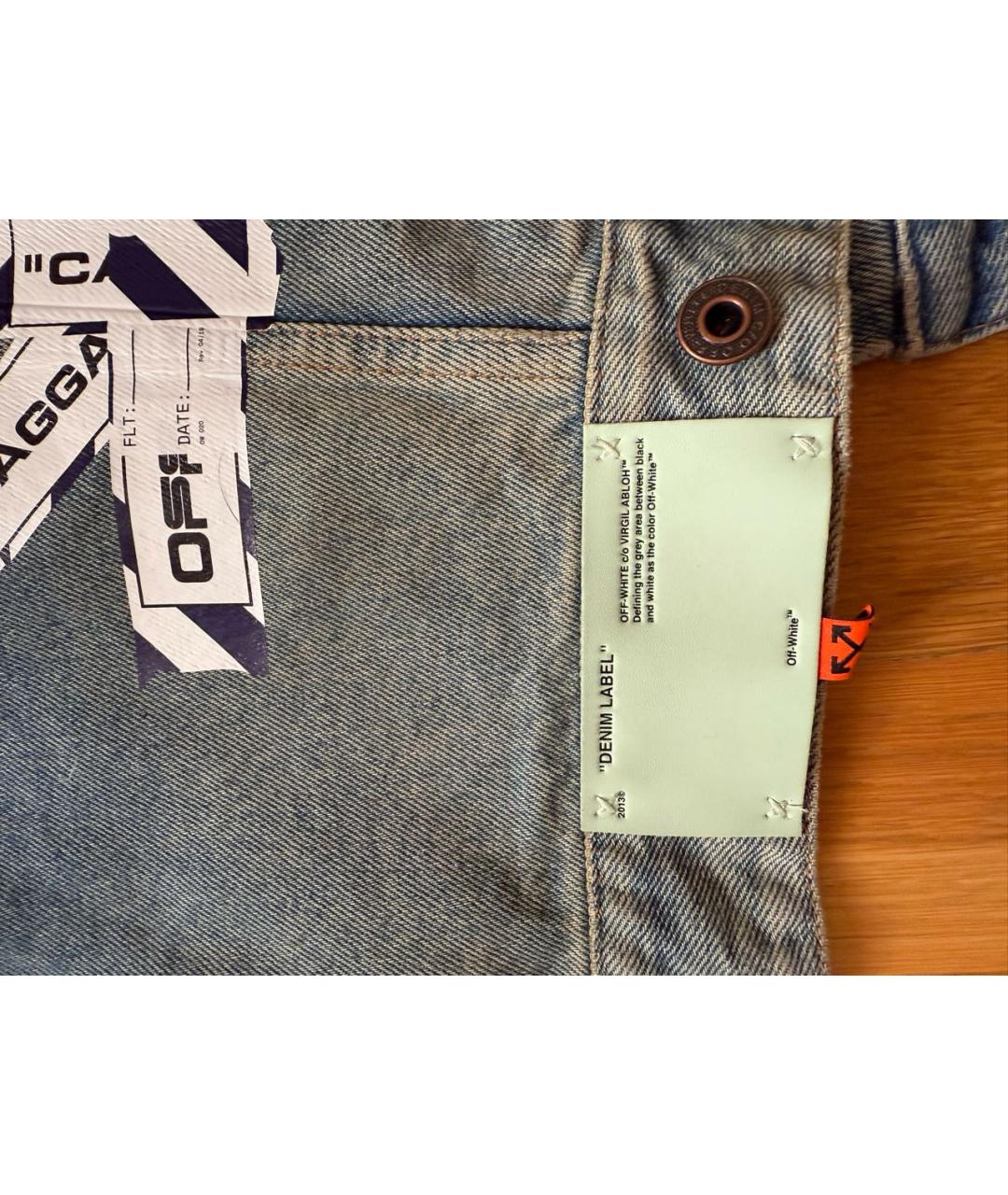 OFF-WHITE Синяя деним куртка, фото 3