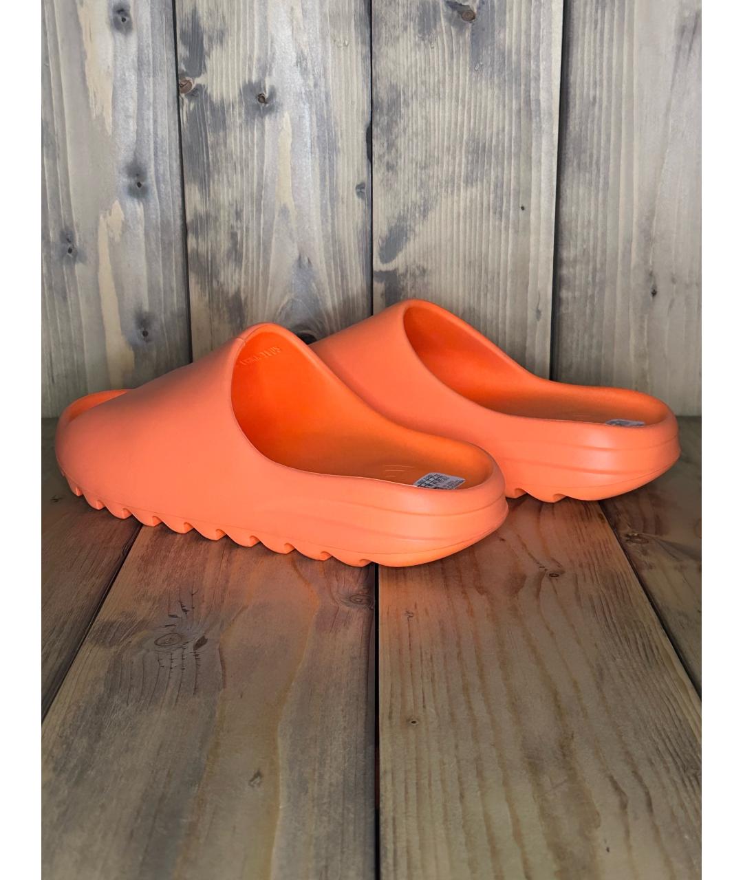 ADIDAS YEEZY Оранжевое шлепанцы, фото 3