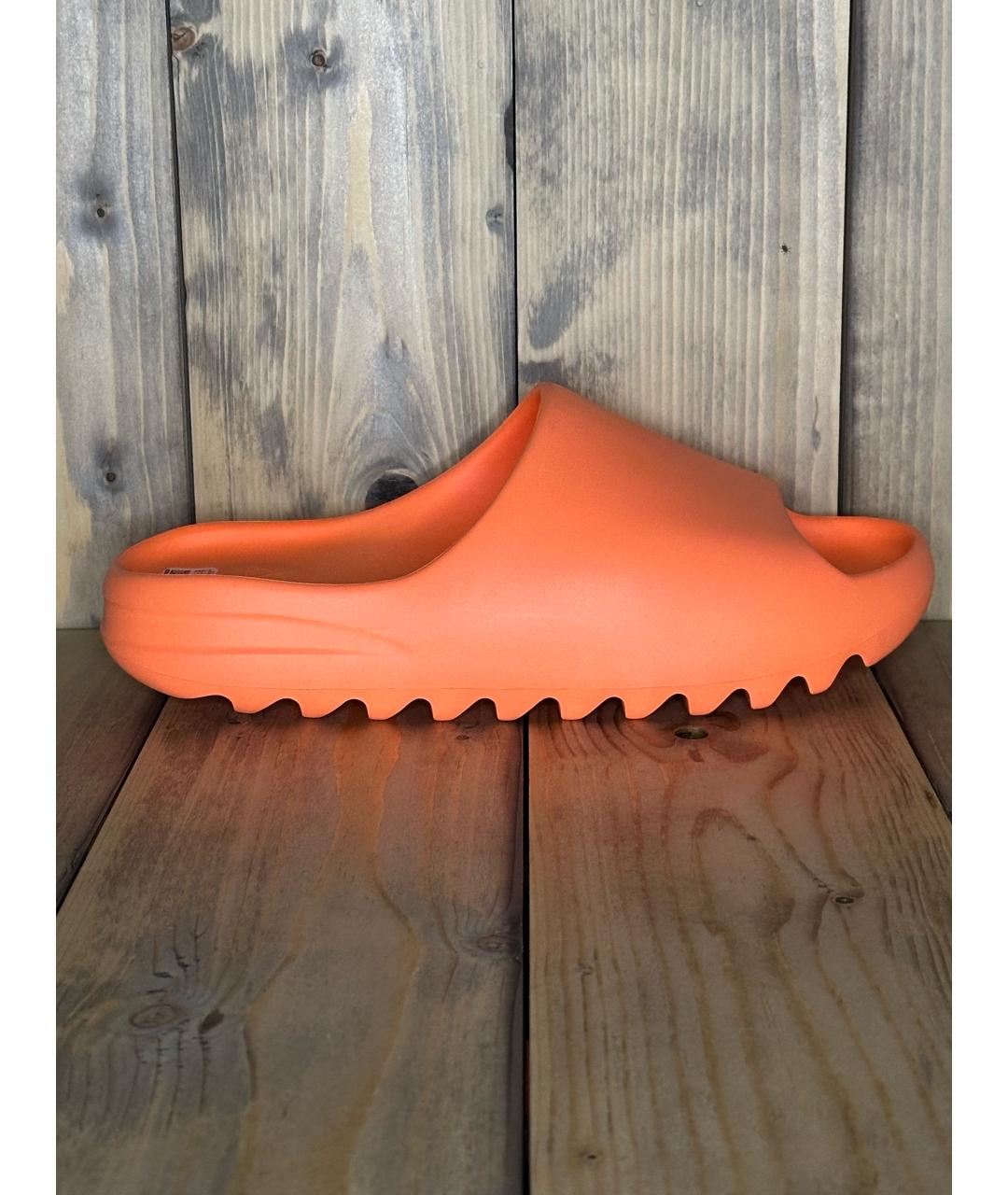 ADIDAS YEEZY Оранжевое шлепанцы, фото 7