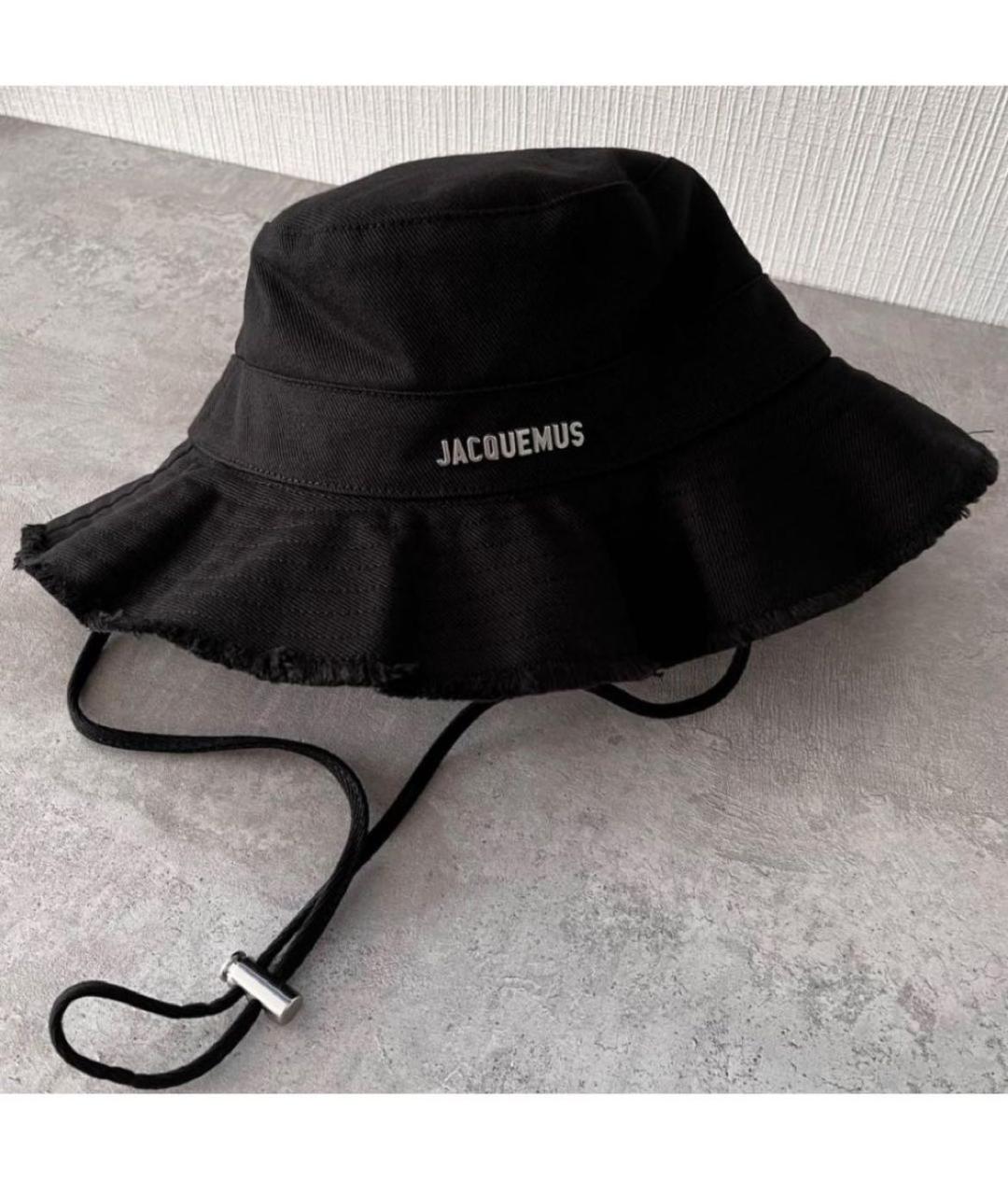 JACQUEMUS Черная хлопковая панама, фото 6