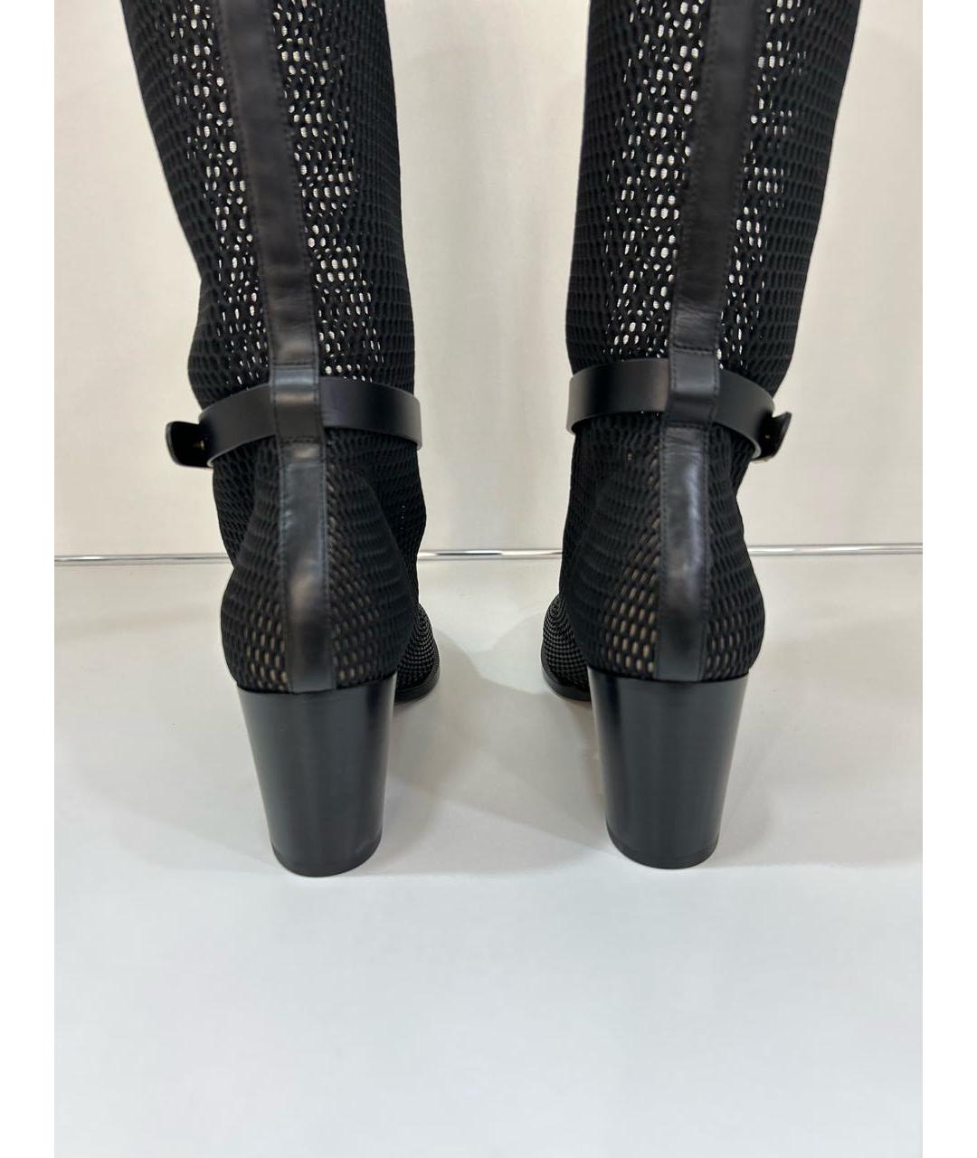 CHRISTIAN DIOR Черные сапоги, фото 4