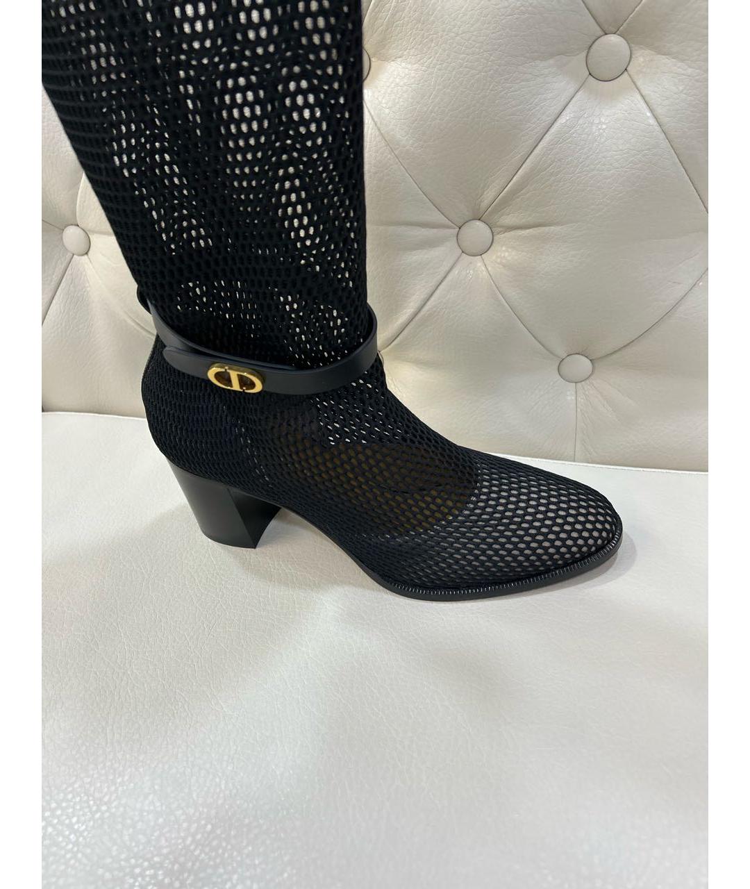 CHRISTIAN DIOR Черные сапоги, фото 6