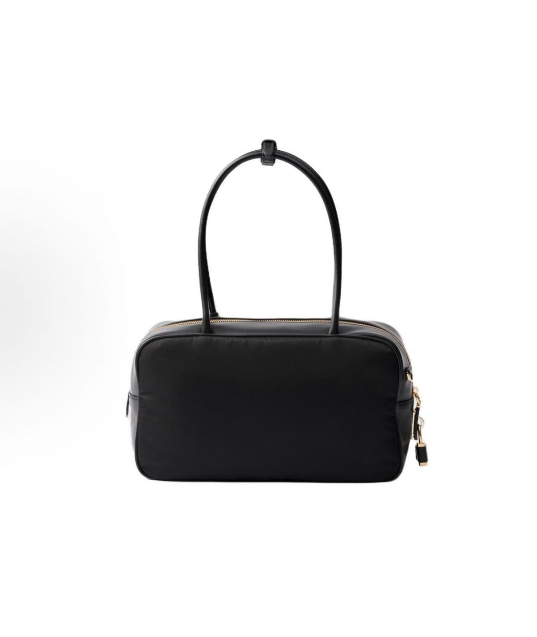 PRADA Черная кожаная сумка тоут, фото 3