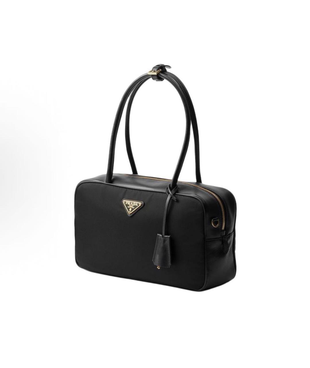 PRADA Черная кожаная сумка тоут, фото 2