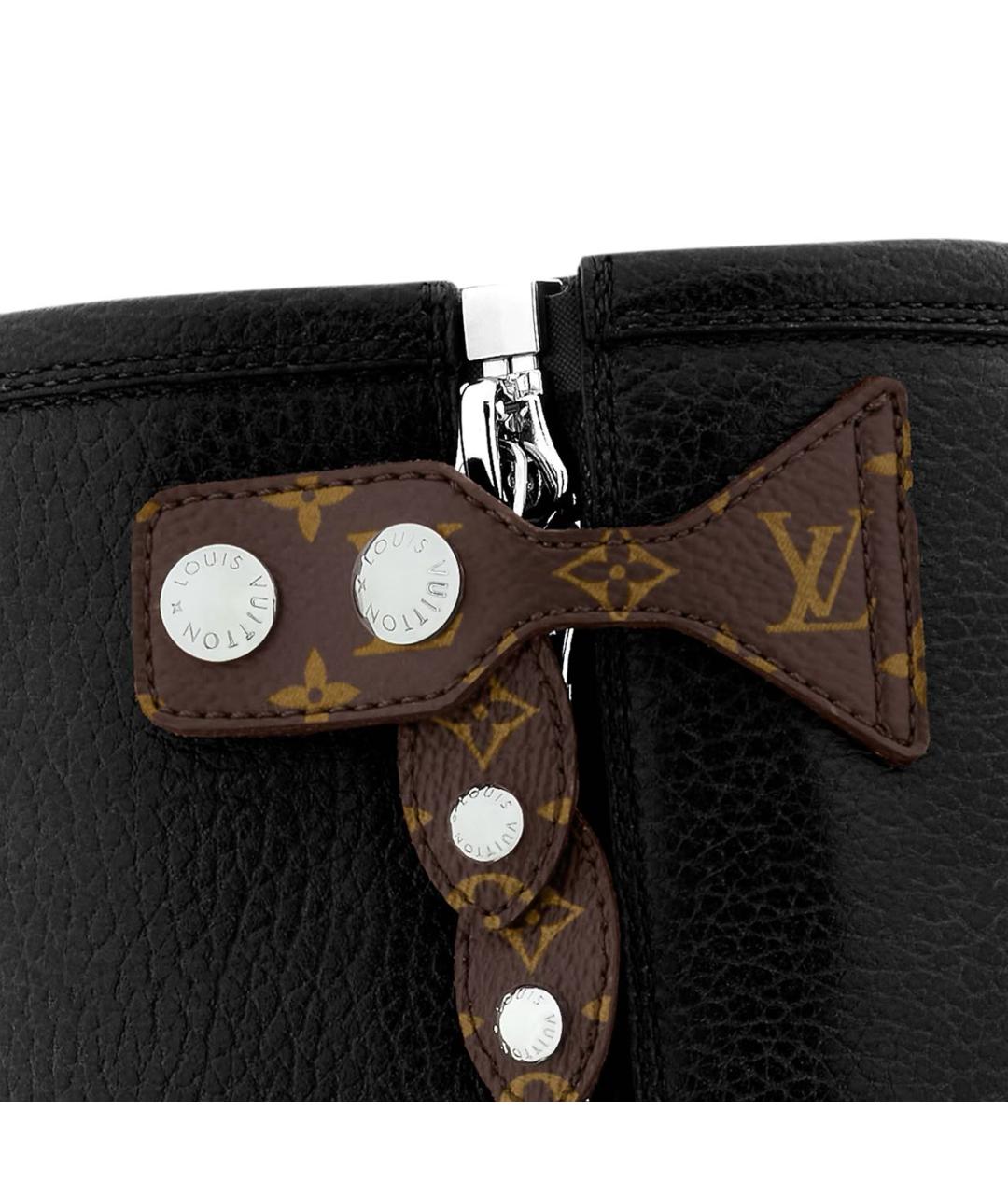 LOUIS VUITTON Черные кожаные сапоги, фото 3