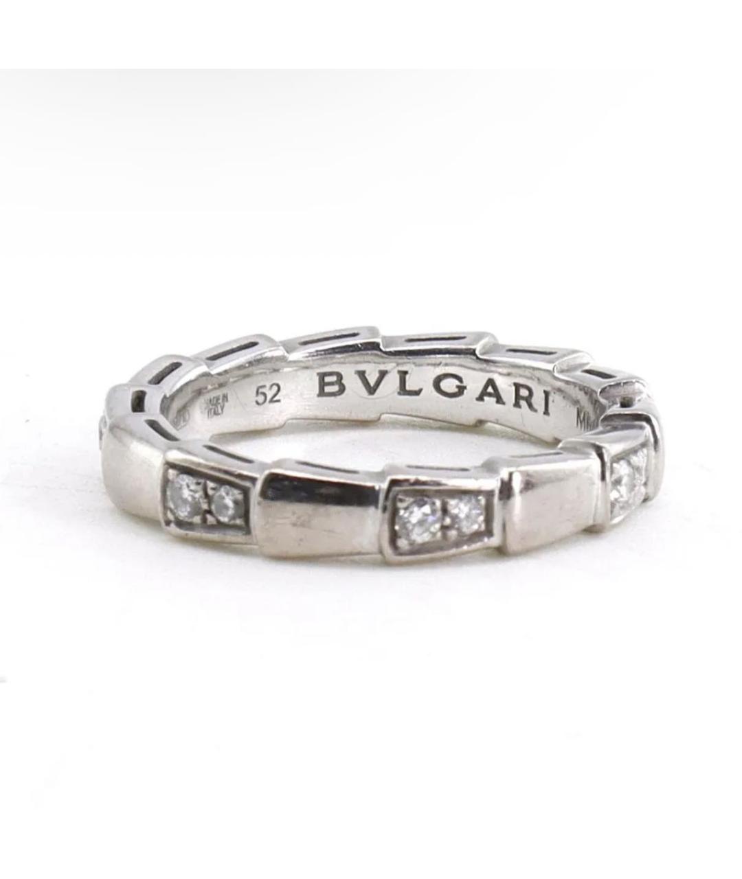 BVLGARI Серебряное кольцо из белого золота, фото 7