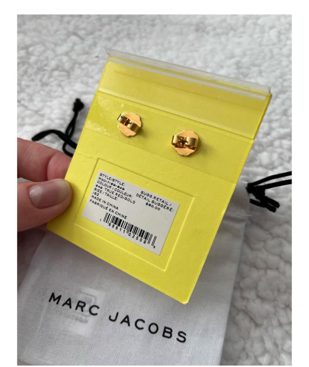 MARC JACOBS Бордовые серьги, фото 4