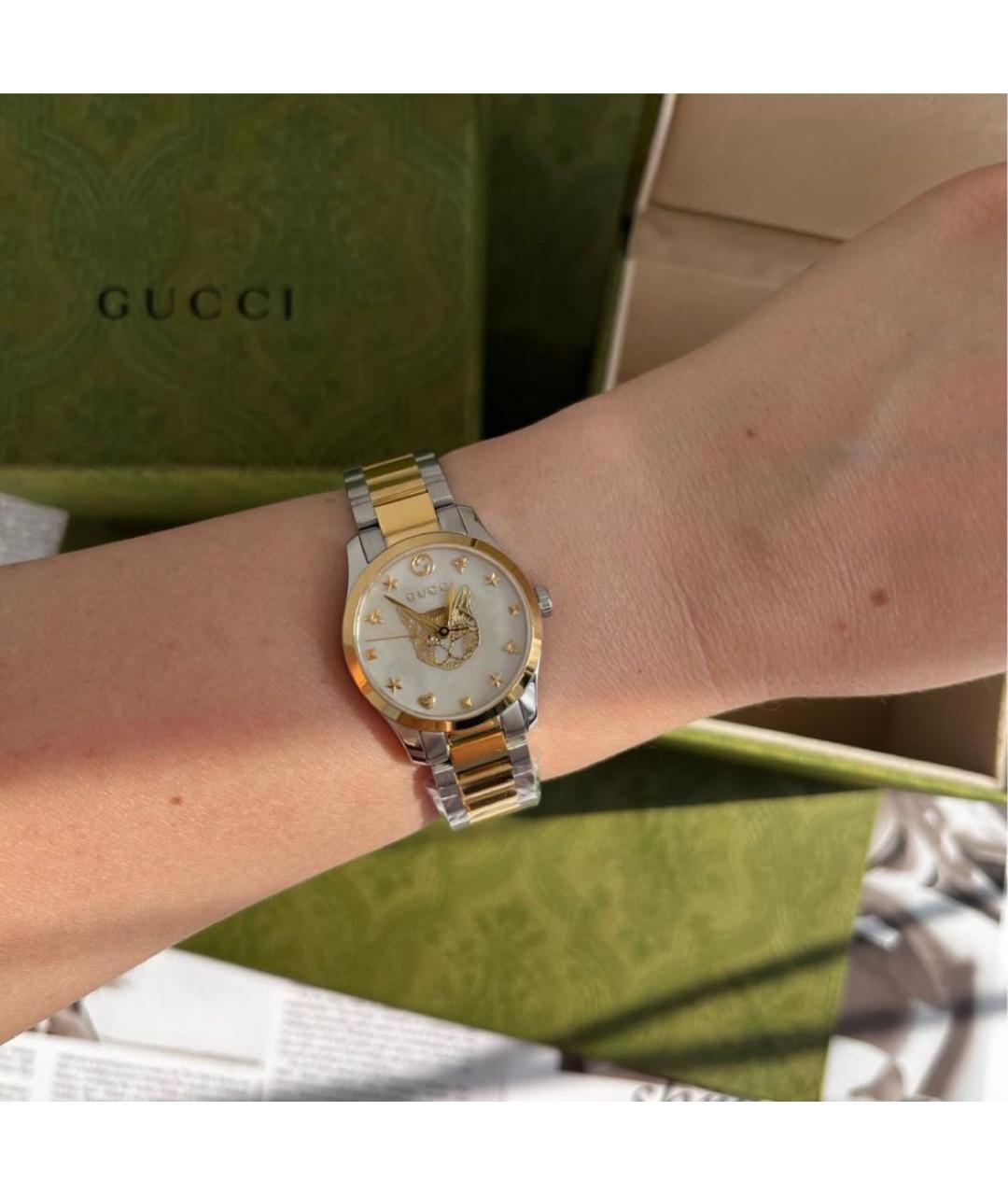 GUCCI Серебряные часы, фото 6