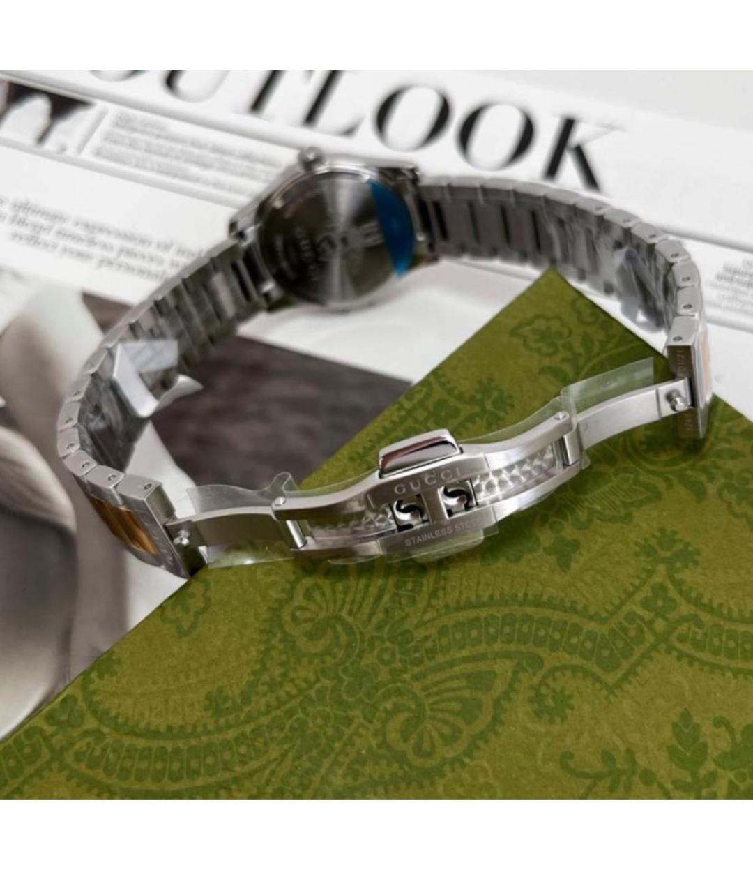 GUCCI Серебряные часы, фото 4